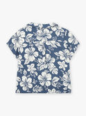 Camisa azul com estampado florido KROCHEBEBE / 24E1BGT1CHM070