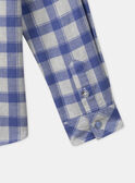 Camisa aos quadrados azul MEMINAGE / 25E3PG81CHM001