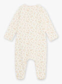 Babygro cru com estampado florido rosa bebé menina CEDANAE / 22E5BF43GRE001
