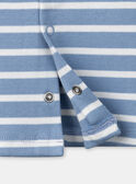 T-shirt marinheiro azul-pastel e cru LADREDO / 24H1BGJ1TMLC236