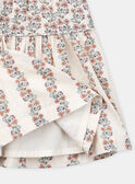 Vestido de algodão florido com encaixes KIROBETTE / 24E2PFC1ROB114