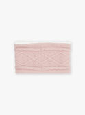 Snood rosa em tricô torcido GIDIANA / 23H4BF51SNO307