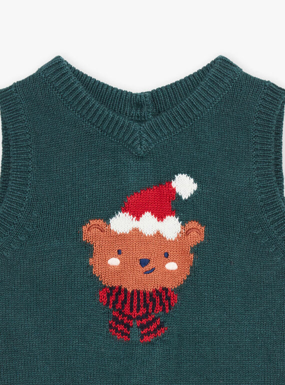 Cardigã sem mangas com estampado de Natal DAWILLIAM / 22H1BG61CSM060