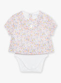 Body, bloomer e fita lilás com estampado de flores FORINE / 23E0CFT2ENSH700