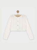 Cardigan branco RIPOPETTE / 19E2PFE3CAR001