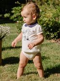 Body-T-shirt com bordados de flores FANELLY / 23E1BFN1BOD001