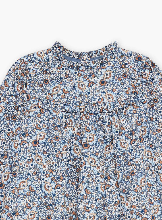 Vestido azul-gelado com estampado florido DIAROBETTE / 22H2PFY1ROBC206