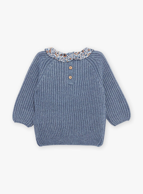 Camisola azul-acinzentado em tricô DAROMY / 22H1BFY1PULC206