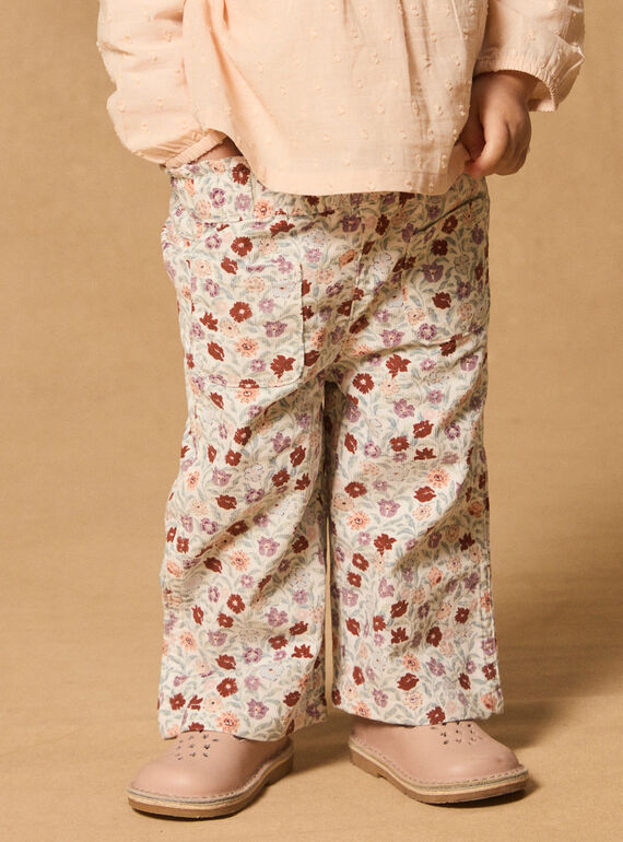 Calças largas com estampado floral MABILLIE / 25E1BF71PAN001