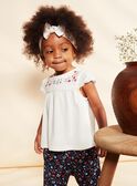 T-shirt em jersey com bordado florido FALESLI / 23E1BFC1TEE001