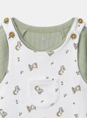 Conjunto de dia body + jardineiras + meias MONZON / 25E0CG22ENSG610