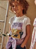 T-shirt tie and dye com padrão de deserto FLAMIAGE / 23E3PGO2TMC001