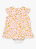 Vestido e cueca cru em popelina de trama FAURSULINE / 23E1BFP1ROB001