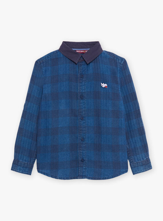 Camisa azul aos quadrados DACHEMAGE / 22H3PG51CHMC207