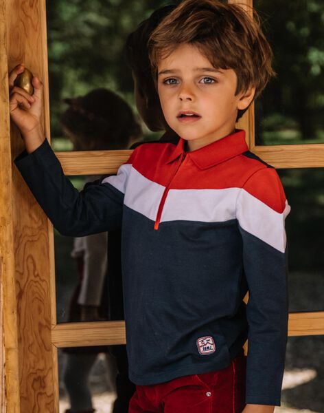 Polo colorblock com gola camionista DOZIPAGE / 22H3PGX1POLF510