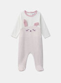 Babygrow de veludo coelho MEAMY / 25E5BFF1GRE001
