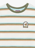 T-shirt com estampado às riscas FIPOUAGE / 23E3PGD3TMC001
