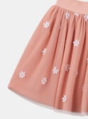 Saia de tule com flores brancas KRISTETTE 2 / 24E2PFB2JUP415