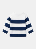 Camisola azul e branca às riscas LADAEL / 24H1BGJ1PUL001