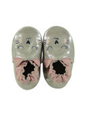 Chinelos couro flexível brilhante bege borado gato bebé menina GNFCHAT / 19WK37Z2D3S080