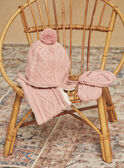 Snood rosa em tricô torcido GIDIANA / 23H4BF51SNO307