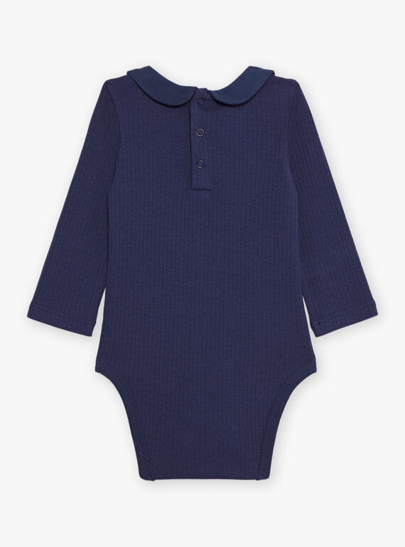 Body azul-marinho com gola Peter Pan DAOLLY / 22H1BFX1BOD070