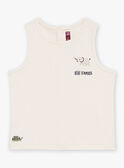 Camisola de alças cor-de-osso em malha interlock FATYVAN / 23E1BGP1DEB007
