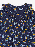 Vestido azul-marinho com estampado florido GAELLA / 23H1BF91ROB070