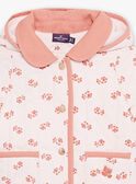 Sobretudo com capuz acolchoado com estampado de flores. FIMARIE / 23E1BF51VESD319