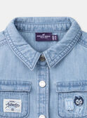 Camisa de ganga azul-clara LADIEGO / 24H1BGJ1CHMP272
