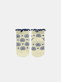 Meias Jacquard Flor Amarelo-Pálido KAULINE / 24E4BFR1SOQ103