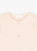 Casaco rosa-drageia em tricô KOLINA / 24E0CF11CARD310