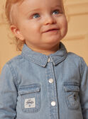 Camisa de ganga azul-clara LADIEGO / 24H1BGJ1CHMP272