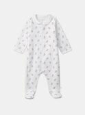 Babygrow de veludo estampado MONDRY / 25E0NM21GRE000