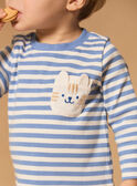 T-shirt de manga comprida às riscas MACAMEL / 25E1BG82TMLC208