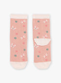 Meias cor-de-rosa com Jacquard borboleta FISOZETTE / 23E4PFD1SOQD318