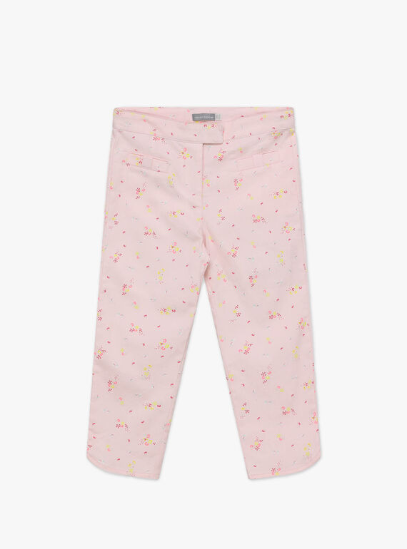 Calças de cerimónia florido menina TYPOETTE / 20E2PFJ1PCO321