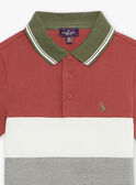 Camisa pólo com dinossauro colorblock FRIPLAGE1 / 23E3PGD1POL628
