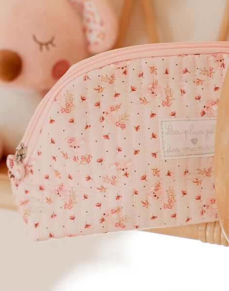 Estojo nascimento rosa claro estampado florido FONTAINA / 23E0AF61TRN321