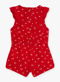 Macacão curto vermelho com estampado de estrela 22E1BFP1CBL050