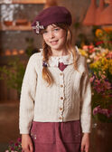 Heathered off white CARDIGAN LUCARDETTE / 24H2PFM1CAR006