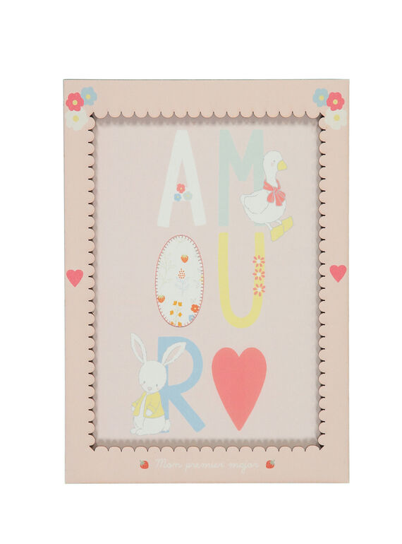 Quadro “Amor” rosa ROAMOURAFF / 19EZNAX1AFF301