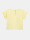 T-shirt amarela com flores KOUETTE / 24E2PFD1TMCB104