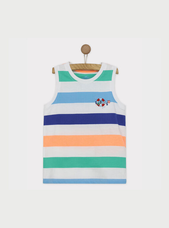 Camisola de alças branca RADEBAGE1 / 19E3PGL1DEB000