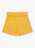 Calções amarelo-mostarda em algodão e linho FOSHOETTE 2 / 23E2PFP2SHOB106