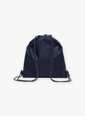 Mochila azul e branco às riscas FRYSACAGE / 23E4PGL1BES070