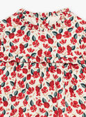 Camisa cru e vermelho com estampado florido GAOPHELIE / 23H1BFQ1CHE001
