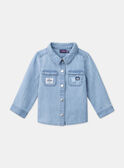 Camisa de ganga azul-clara LADIEGO / 24H1BGJ1CHMP272