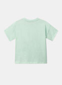 Camiseta Polvo com Lantejoulas Verde-Pastel KLIPEROAGE / 24E3PGR1TMCG632