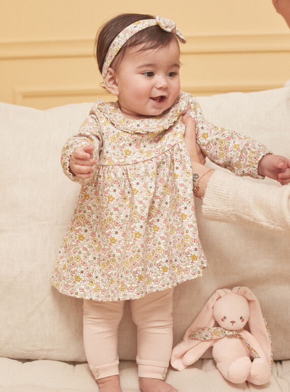 Conjunto de vestido, calças e bandana cru LOENIE / 24H0CF13ENS001